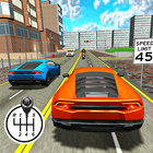car driving games simulator 3d icon