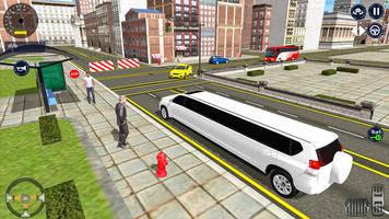 Car driving limousine car game screenshot 1
