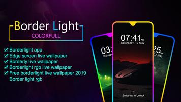 Colorful Border Light : Edge Video Live Wallpaper Affiche