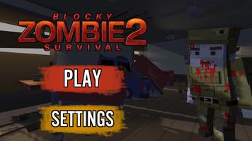 Blocky Zombie Survival 2 اسکرین شاٹ 1