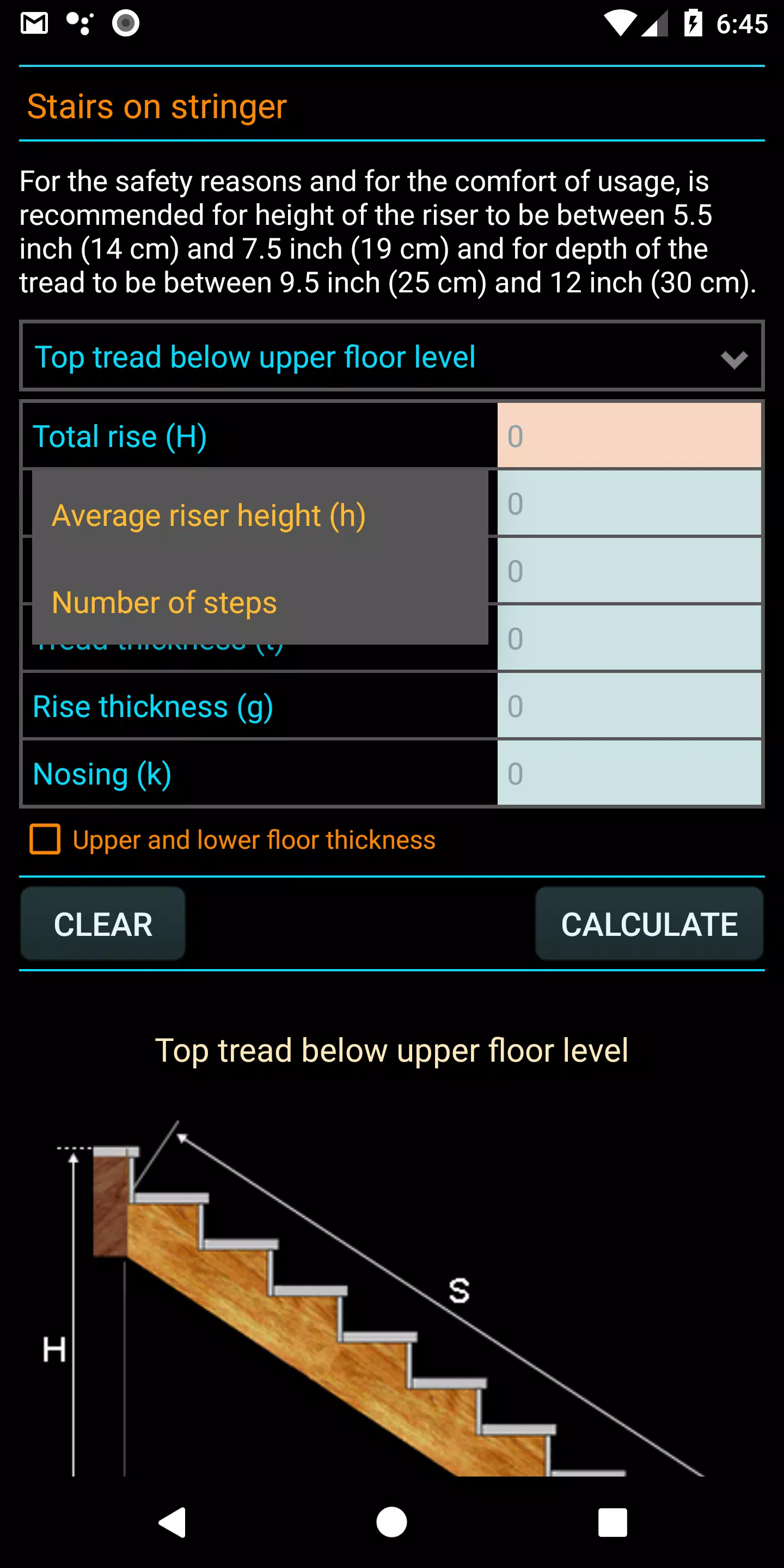 APK Stair Calculator untuk Muat Turun Android