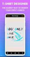 T-shirt design - Clothes Maker پوسٹر