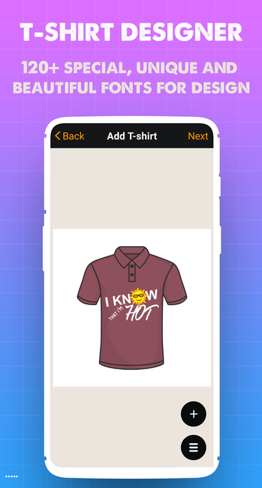 T-shirt design - Clothes Maker screenshot 2
