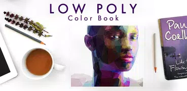 Low Poly Coloring: livro de co