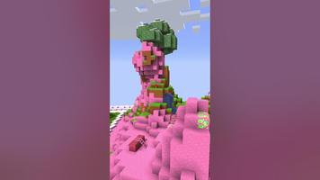 Pink house kawai mod minecraft Cartaz
