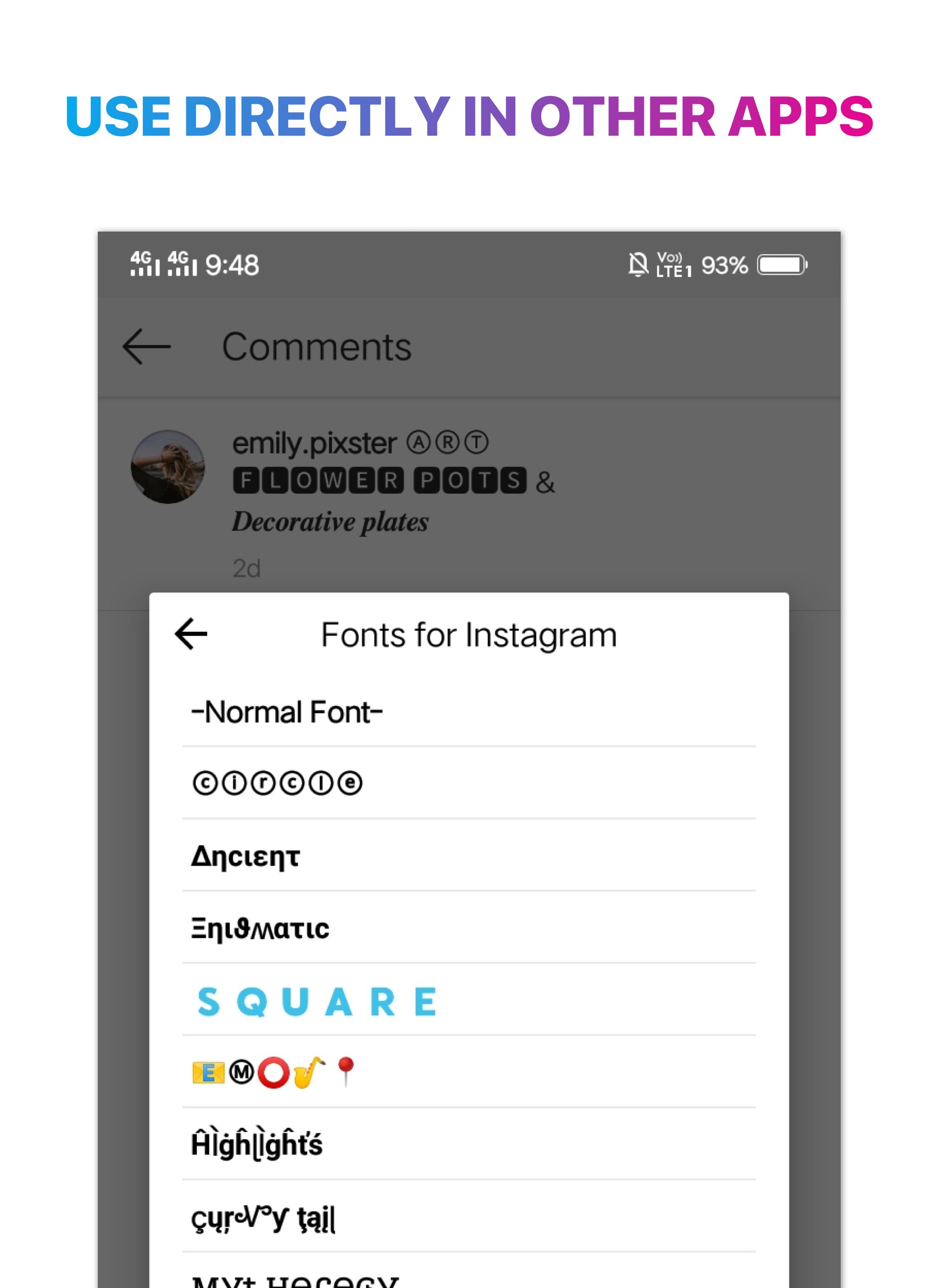 Cool Fonts For Instagram Stylish Text Fancy Font For Android Apk Download - roblox fancy font
