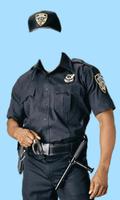 بدلة رجال الشرطة محرر الصور: محرر صور الشرطة الملصق