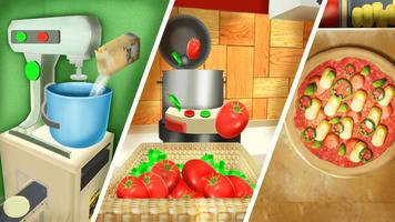 برنامه‌نما Pizza Simulator: 3D Cooking عکس از صفحه