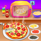 Pizza Kochen Küche Spiel Zeichen