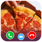 Yummy pizza fake call icon