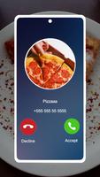 Yummy pizza fake call poster