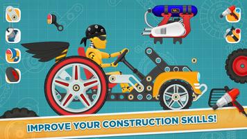 برنامه‌نما Car Builder & Racing for Kids عکس از صفحه