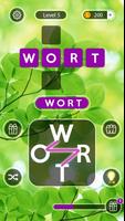 Wort Kreuz - Kreuzworträtsel Plakat