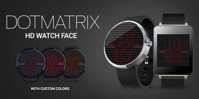 LED Dot Matrix HD Watch Face Affiche
