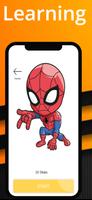 How to draw Spider poster