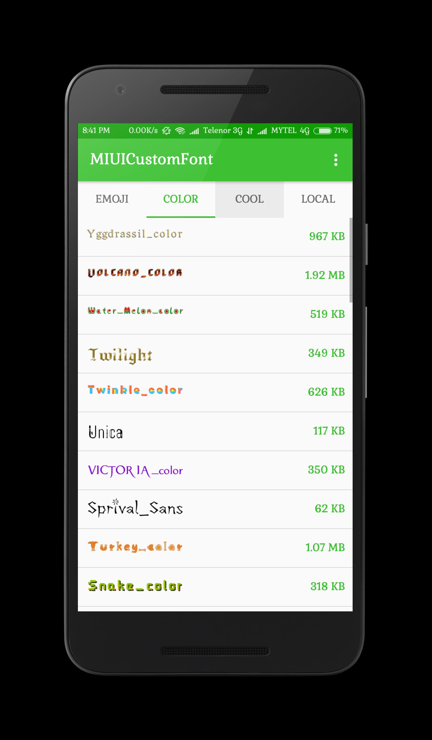 MIUI Custom Font Installer screenshot 2