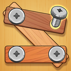 Wood Nuts & Bolts Puzzle Game icono