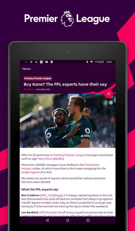 Premier League - Official App for Android - APK Download