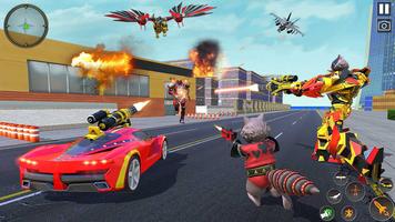 Multi Robot Car Transform Cat Screenshot 3