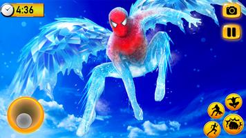 Freeze Spider Snow Superhero Affiche