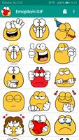 Emojiom animasi / GIF emotikon penulis hantaran
