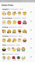 สติกเกอร์สำหรับผู้ใหญ่ Emojido โปสเตอร์