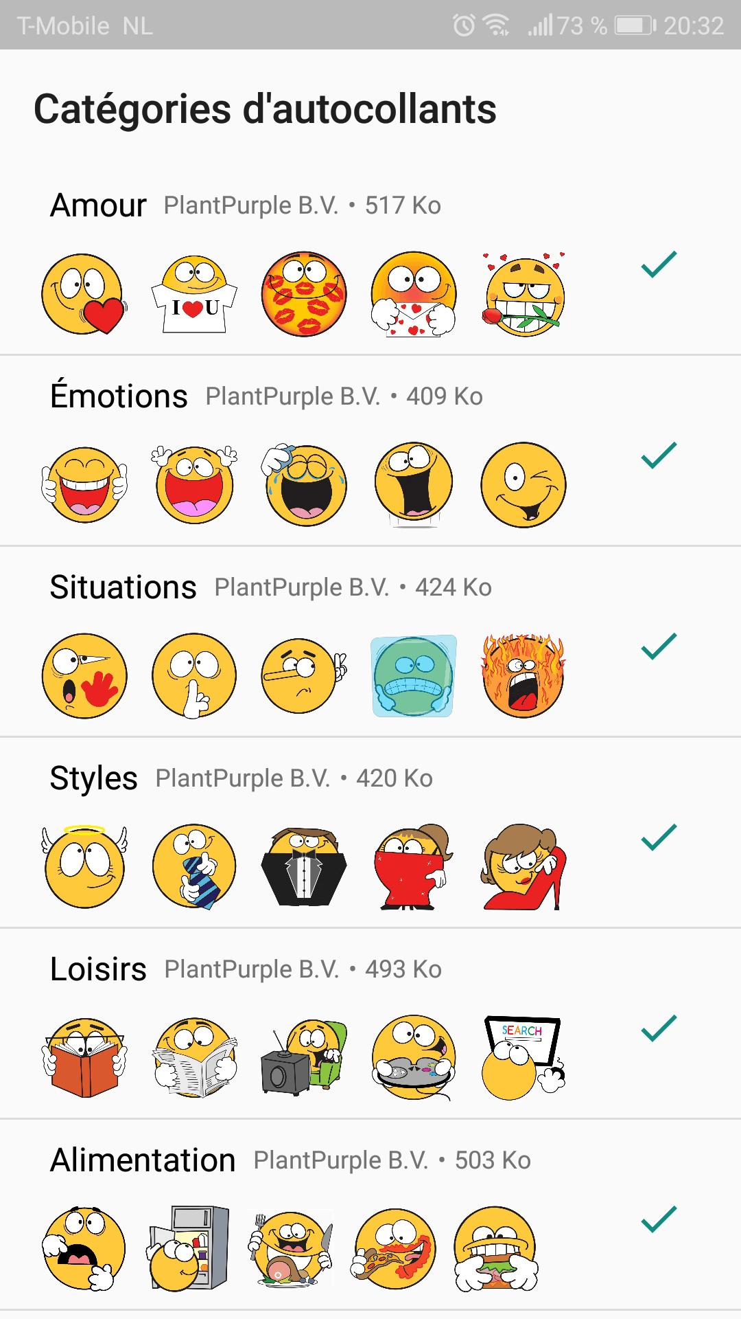 Emojidom autocollants pour WhatsApp pour Android Emojidom autocollants pour WhatsApp pour Android