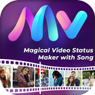 Magical Video Status Maker with Song icône