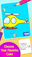 Planes Drawing & Coloring Book स्क्रीनशॉट 2