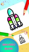 Planes Drawing & Coloring Book スクリーンショット 3