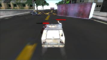 Car Racing Shooting Zombies Free Game تصوير الشاشة 1