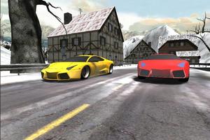 Car Racing Winter پوسٹر