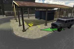 Shanty Auto Parkplatz 3D Simul Plakat