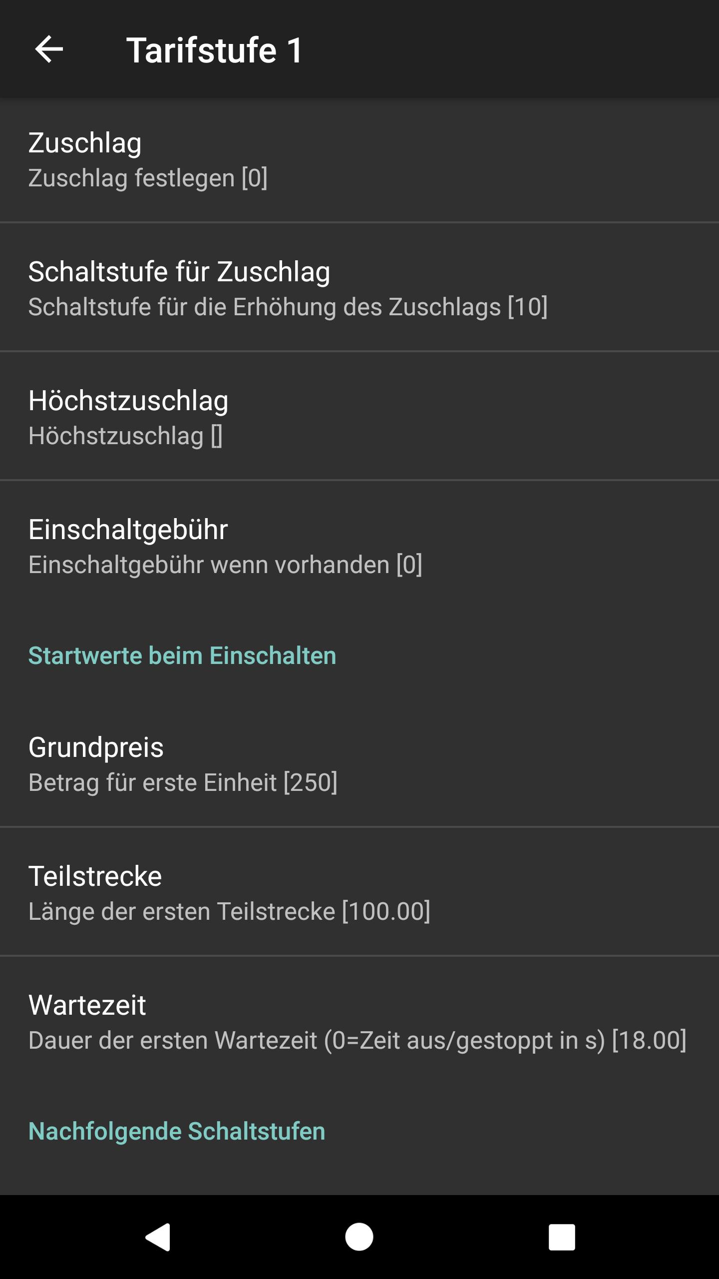 Taxameter Neueste Version 1.1.137 für Android