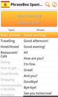 Phrasebook Spanish Lite screenshot 1