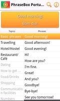 Phrasebook Portuguese Lite 截图 1