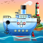 Animated Puzzles navire icône