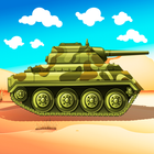 Animated puzzles tank icon