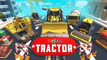 Puzzles tractor farming poster