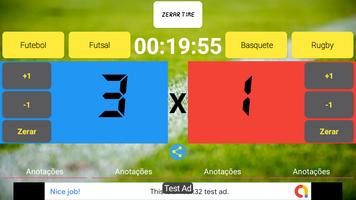 Placar eletrônico scoreboard পোস্টার