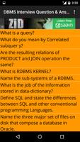 DBMS Interview Question Answer capture d'écran 2