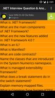 .NET Interview Question Answer plakat