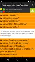 Electronics Interview Question screenshot 1