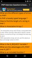 PHP Interview Question Answers captura de pantalla 1