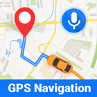 GPS navigation carte direction icône