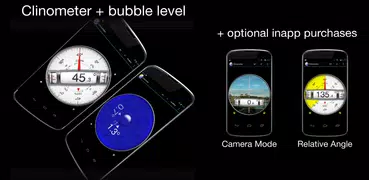 Clinometer  +  bubble level
