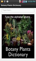 Botany Plants Dictionary poster