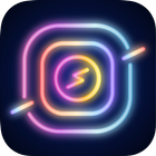 NEON GIF+TEXT Video Effects أيقونة