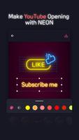 برنامه‌نما NEON GIF+TEXT Video Effects عکس از صفحه