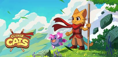 Котики-кликеры - RPG героями постер
